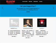 Tablet Screenshot of blauwcommunicatie.nl
